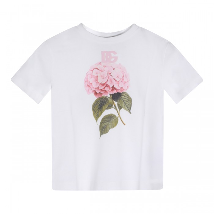 WHITE COTTON T-SHIRT