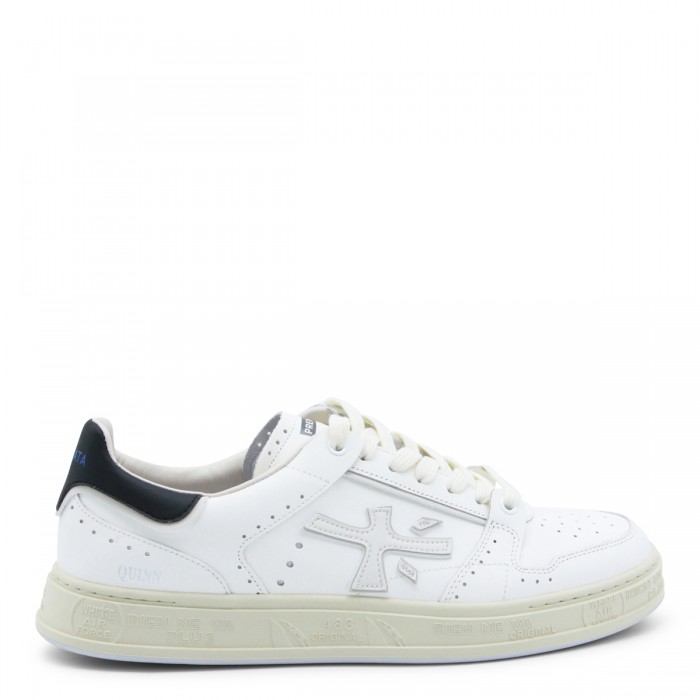 WHITE LEATHER QUINN SNEAKERS