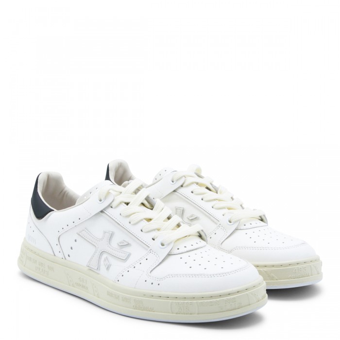 WHITE LEATHER QUINN SNEAKERS 2