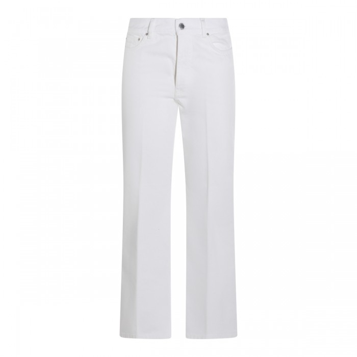 OFF WHITE COTTON JEANS