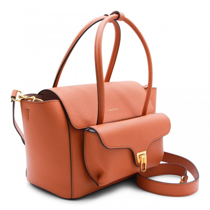 CRAB LEATHER TOP HANDLE BAG 2