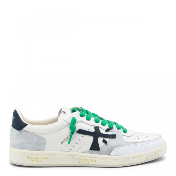 WHITE BSKTCLAY LEATHER...