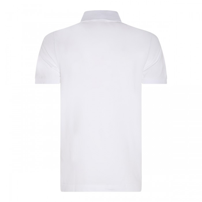 WHITE COTTON POLO SHIRT 2