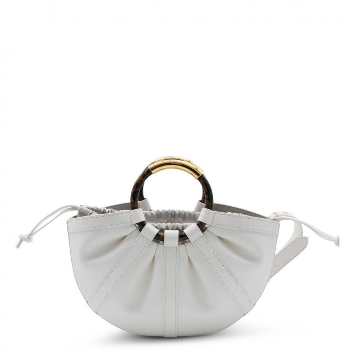 PEARL LEATHER TOP HANDLE BAG