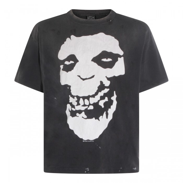 BLACK COTTON T-SHIRT