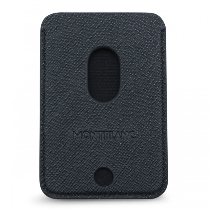 BLACK LEATHER CARD HOLDER 2