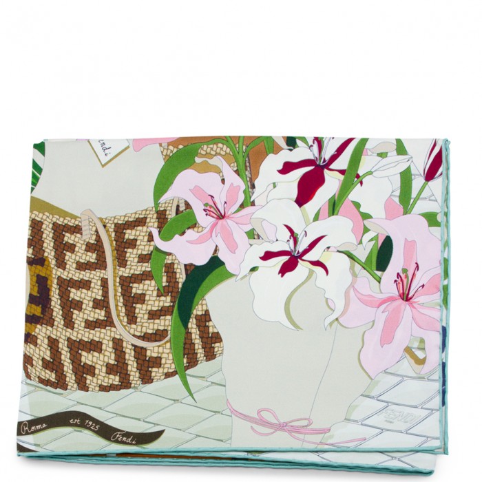 MULTICOLOR SILK FOULARD