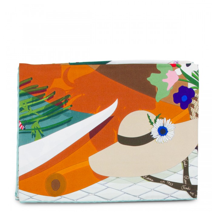 MULTICOLOR SILK FOULARD 2