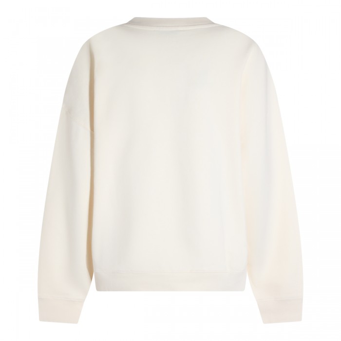 WHITE COTTON SWEATSHIRT 2