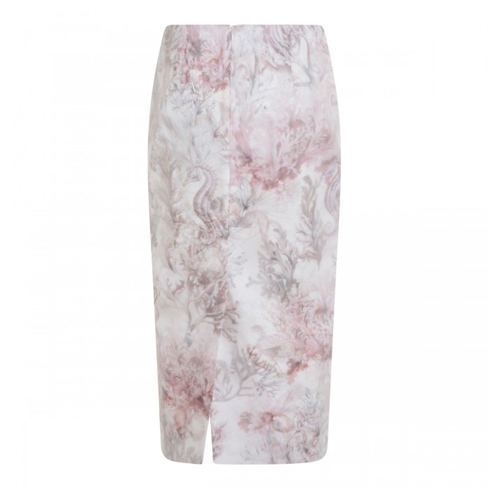 LIGHT BEIGE SILK SKIRT 2
