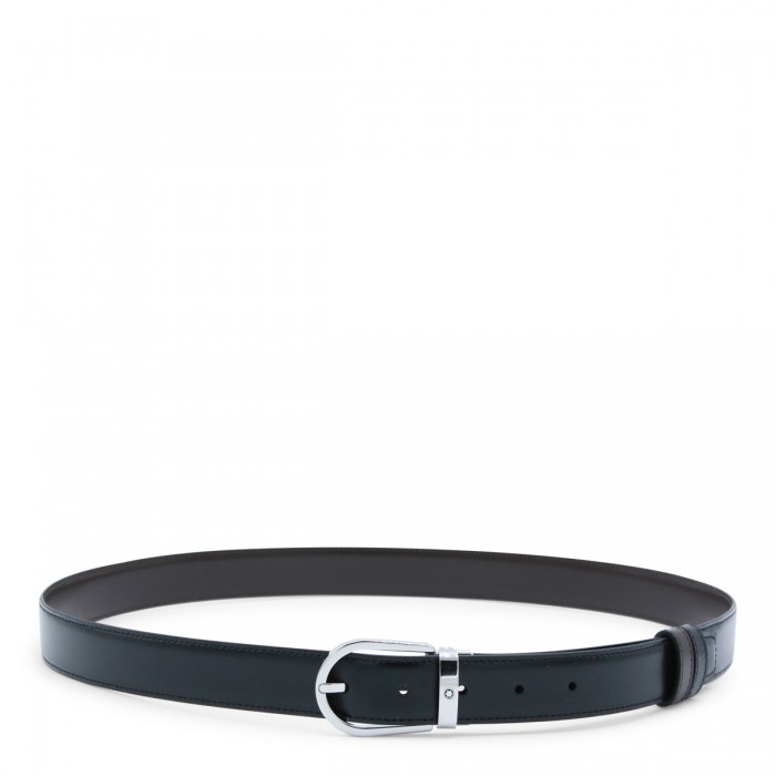 BLACK LEATHER BELT