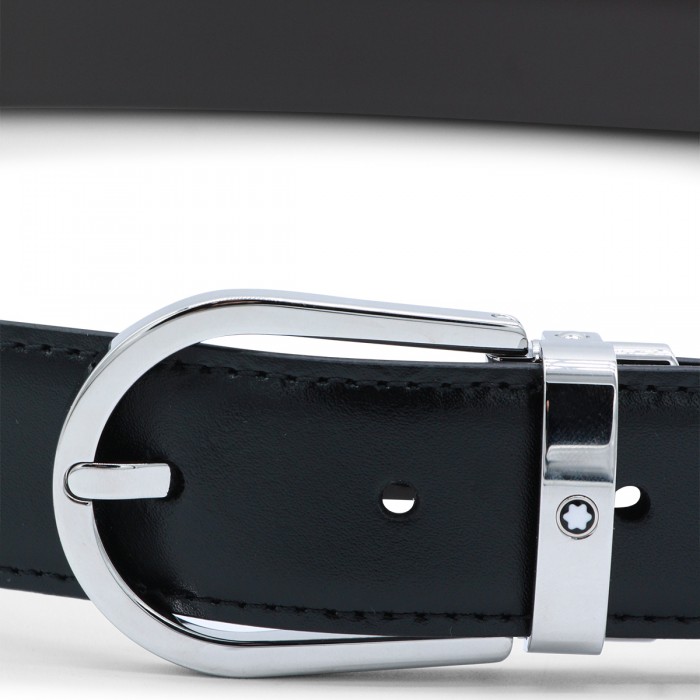 BLACK LEATHER BELT 2