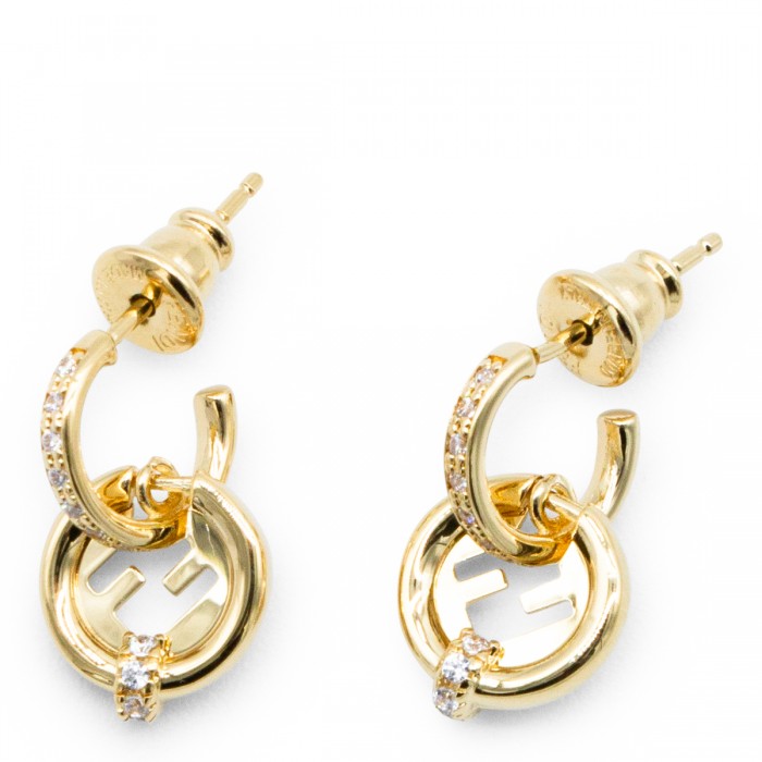 GOLD TONE METAL EARRINGS
