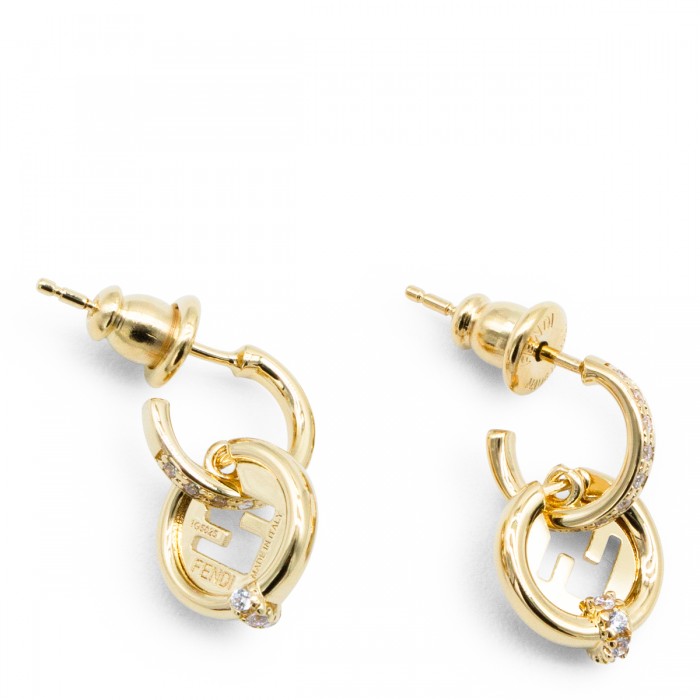 GOLD TONE METAL EARRINGS 2