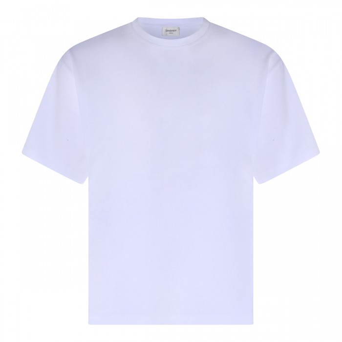 WHITE COTTON T-SHIRT