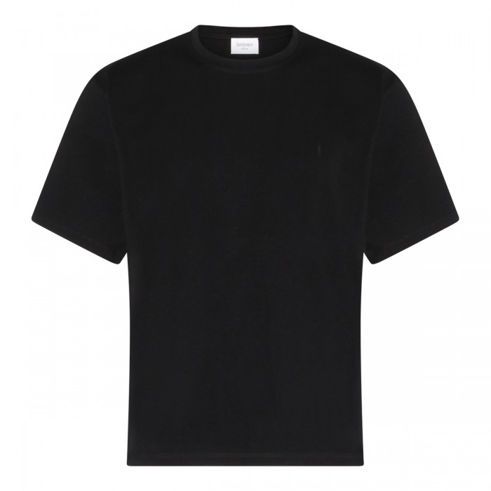 BLACK COTTON T-SHIRT