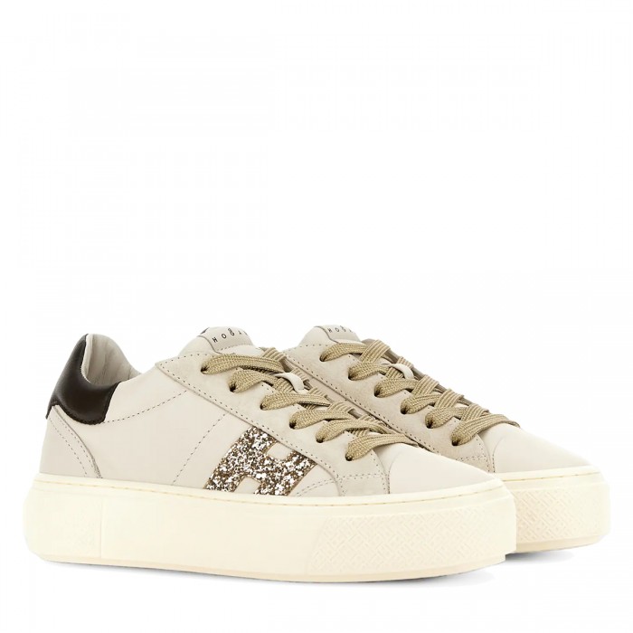 BEIGE AND BROWN LEATHER... 2