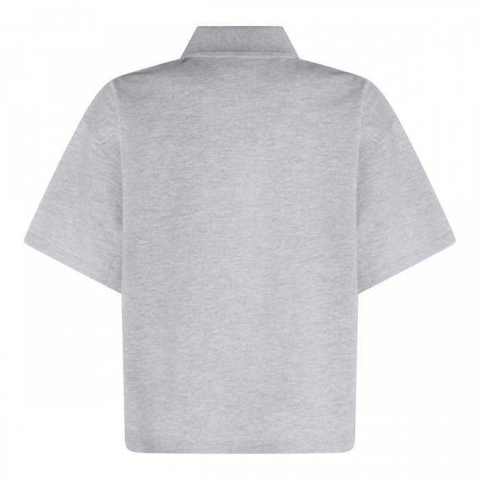 GREY COTTON POLO SHIRT 2