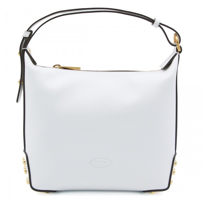 WHITE LEATHER SHOULDER BAG