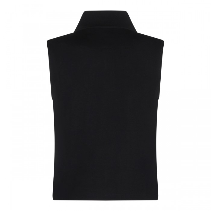 BLACK COTTON POLO SHIRT 2