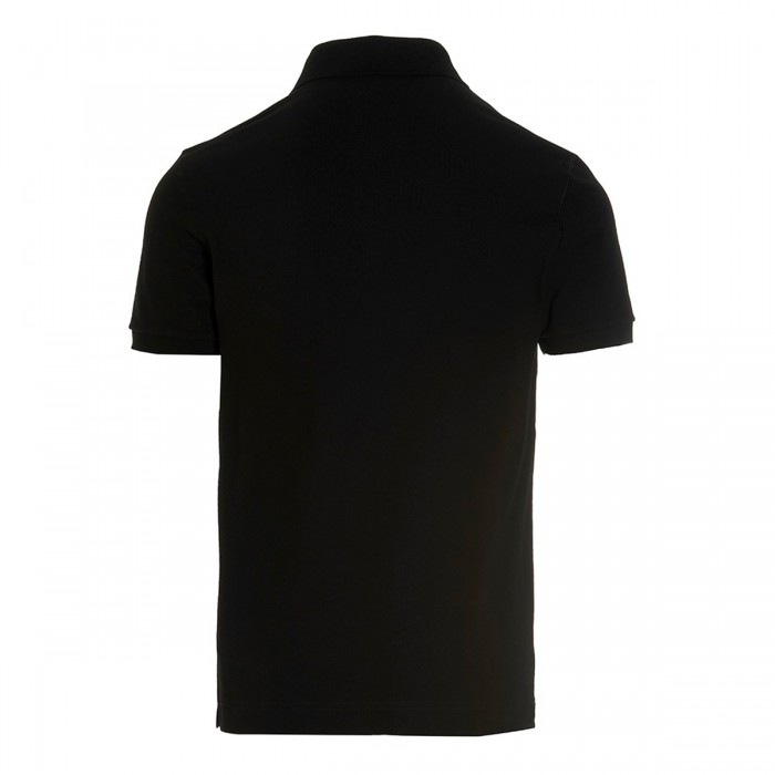 BLACK COTTON POLO SHIRT 2