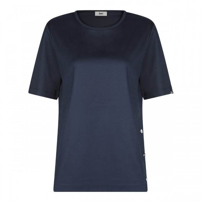 BLUE COTTON T-SHIRT
