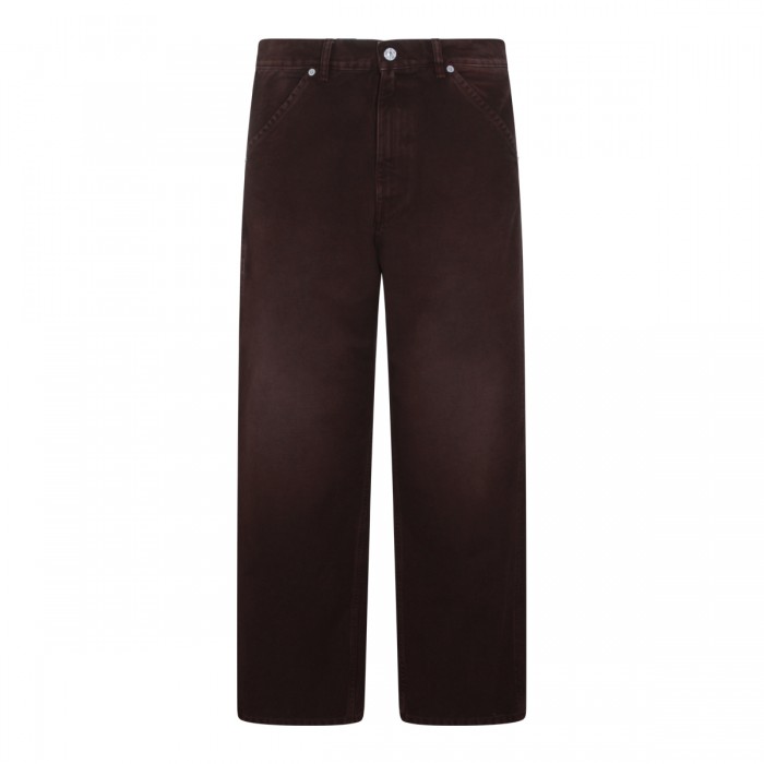 DARK BROWN COTTON PANTS