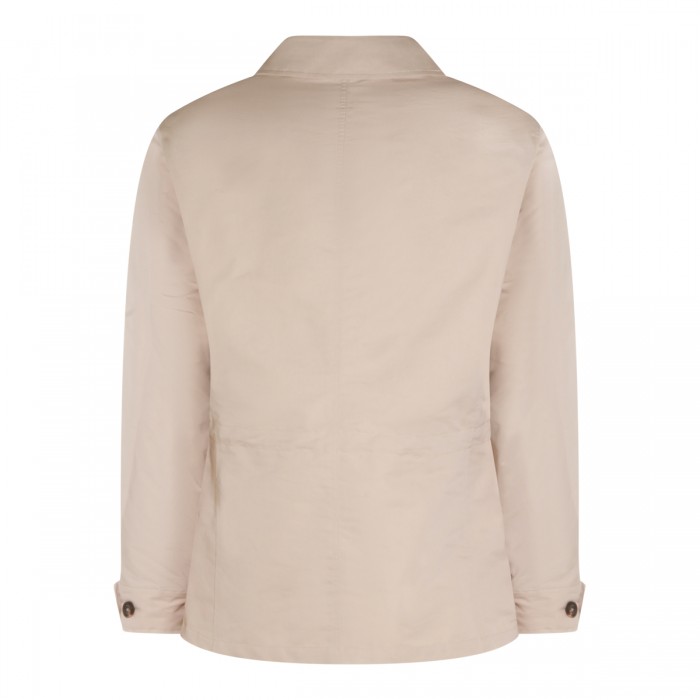 BEIGE COTTON CASUAL JACKET 2