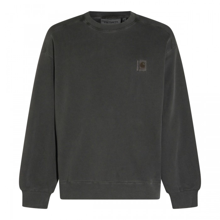 BLACK COTTON SWEATSHIRT