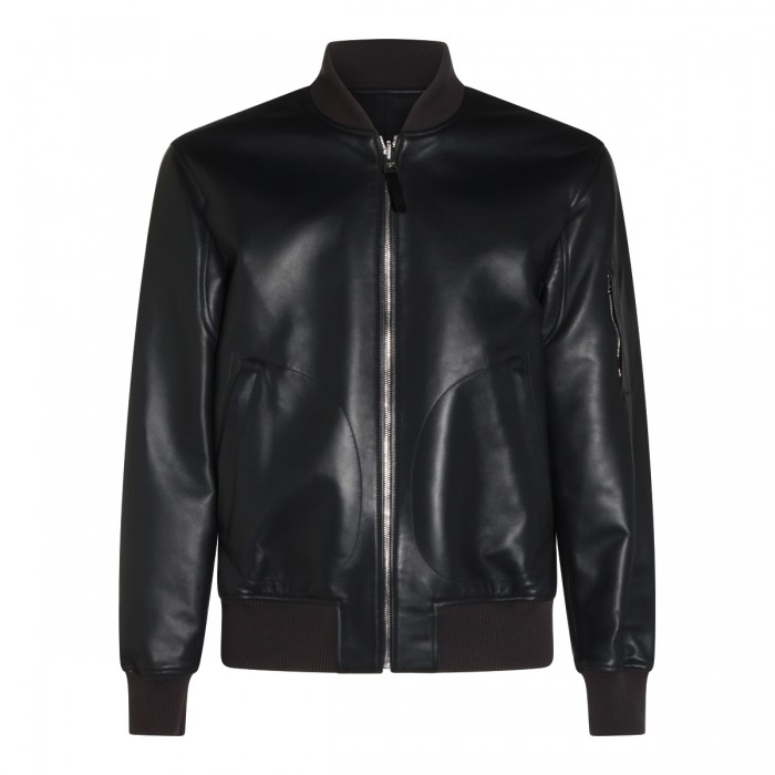 BLACK REVERSIBLE LEATHER...