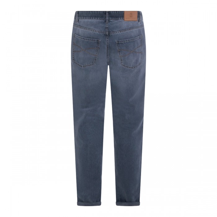 BLUE COTTON DENIM JEANS 2