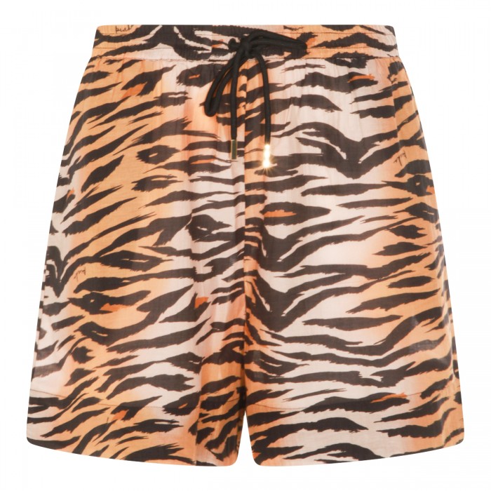 ANIMALIER COTTON SHORTS