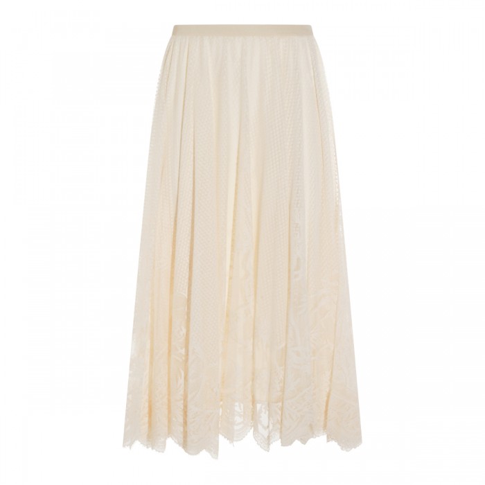 WHITE COTTON SKIRT