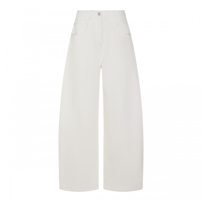 WHITE COTTON PANTS