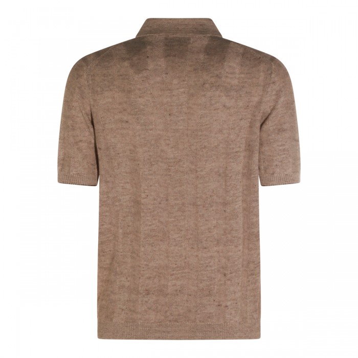 CAMEL LINEN POLO SHIRT 2