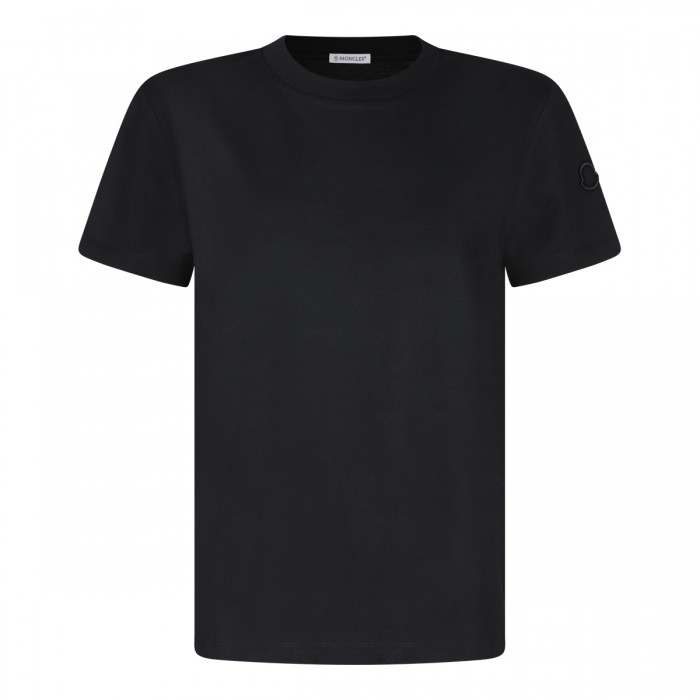 BLACK COTTON T-SHIRT
