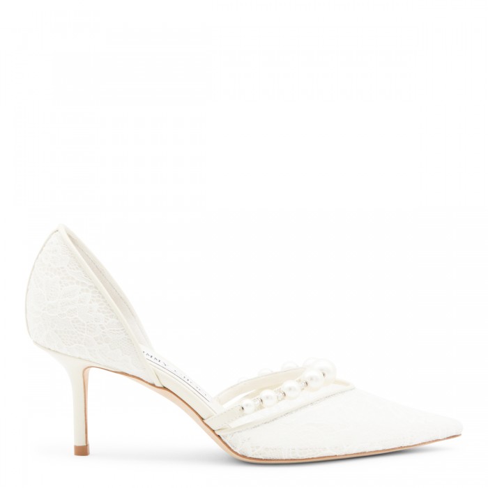 IVORY LEATHER AURELIE PUMPS