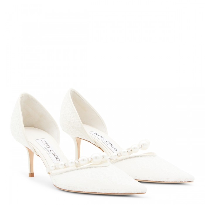 IVORY LEATHER AURELIE PUMPS 2