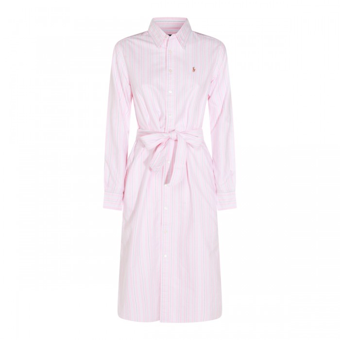 PINK COTTON MIDI DRESS