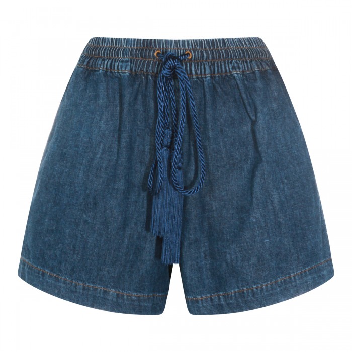 MEDIUM DENIM VLOGO SHORTS 2