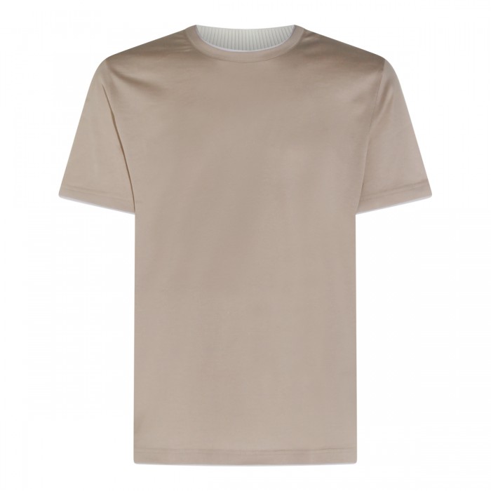 BEIGE COTTON T-SHIRT