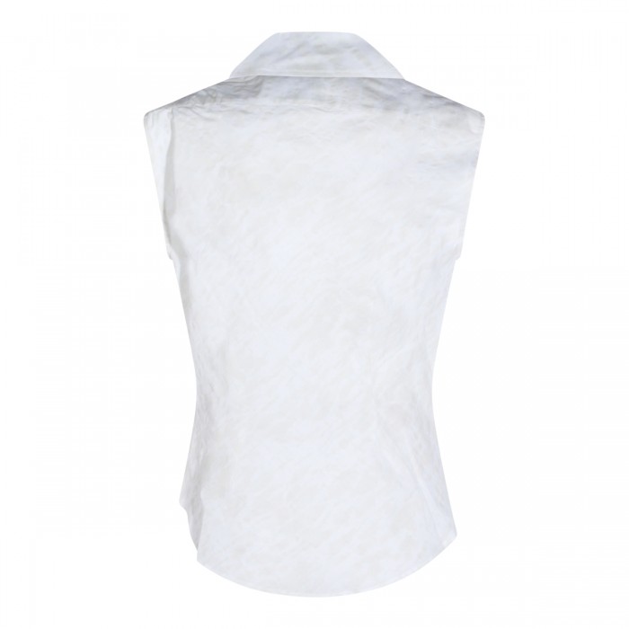 STAINED WHIITE COTTON SHIRT  2