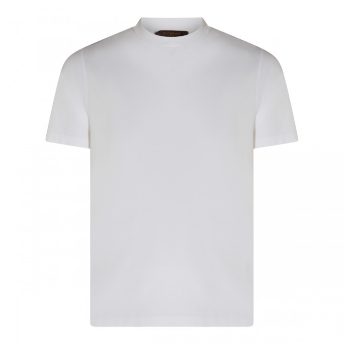 WHITE COTTON T-SHIRT