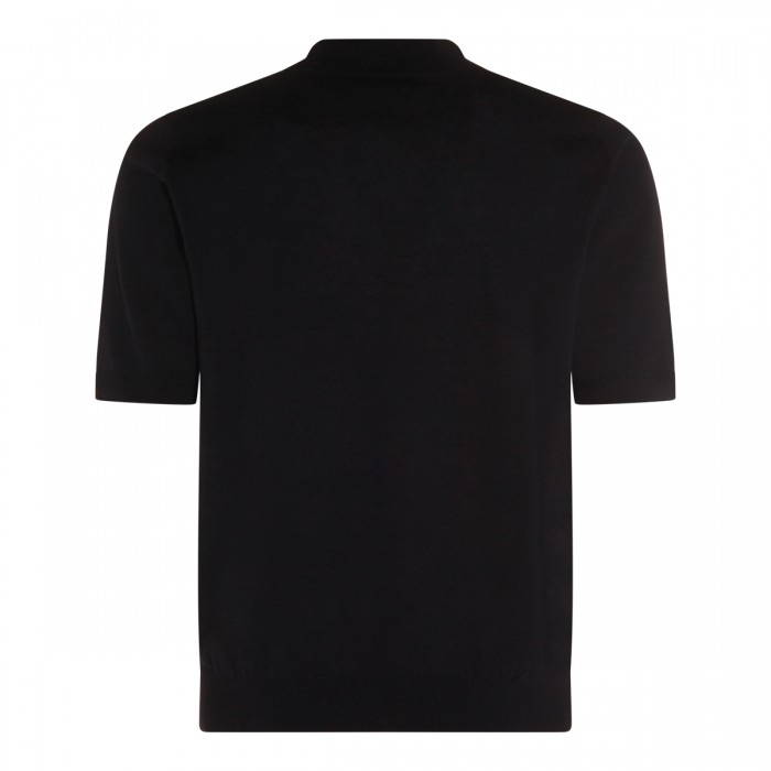 BLUE LINEN AND COTTON POLO... 2