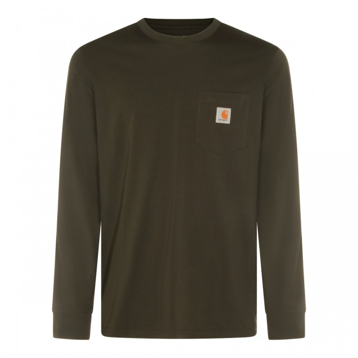 DARK GREEN COTTON T-SHIRT