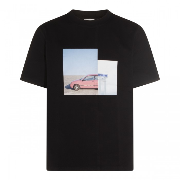 BLACK COTTON T-SHIRT