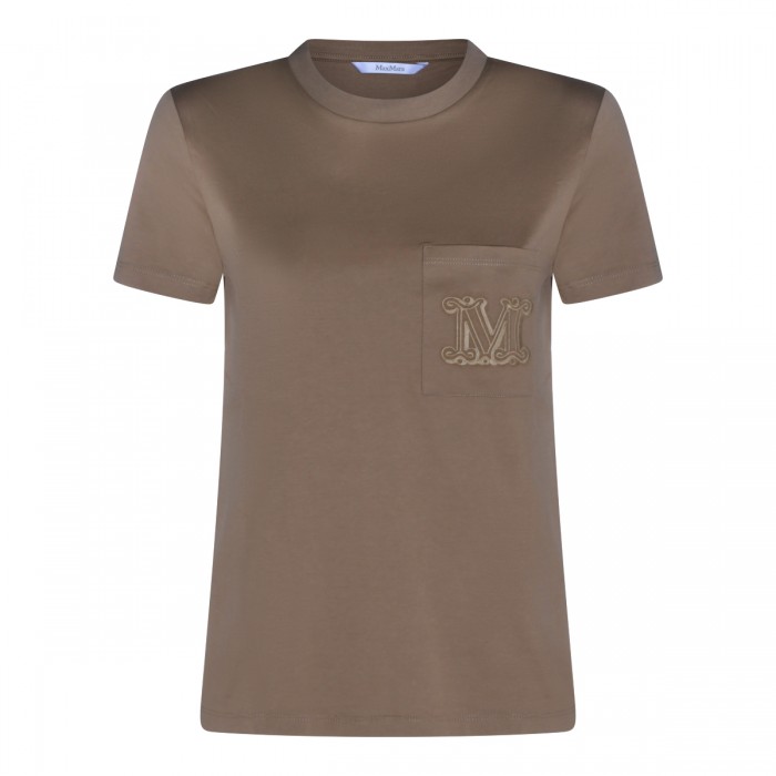 BEIGE COTTON PAPAIA T-SHIRT