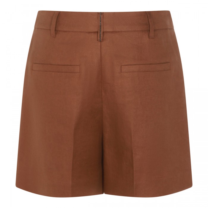 MOU LINEN BERMUDA SHORTS 2