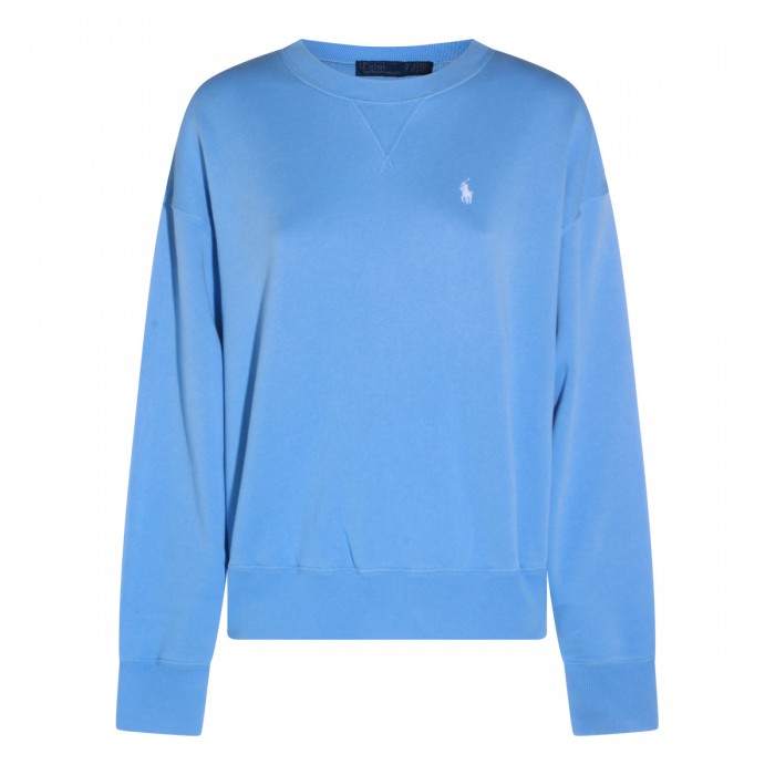 LIGHT BLUE COTTON SWEATSHIRT