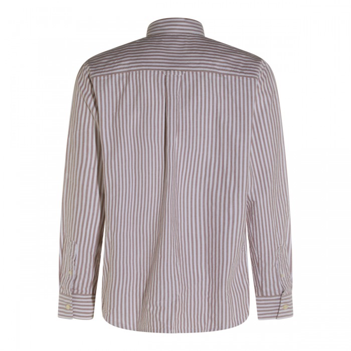 BEIGE AND RED COTTON SHIRT 2